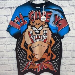 Tazmanian Devil AOP Single Stitch Short Sleeve Tee Shirt